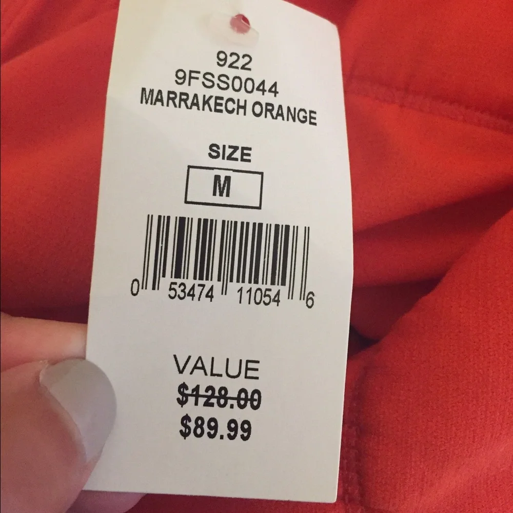 Orange One Piece Bathing Suit - Picture 3 of 4